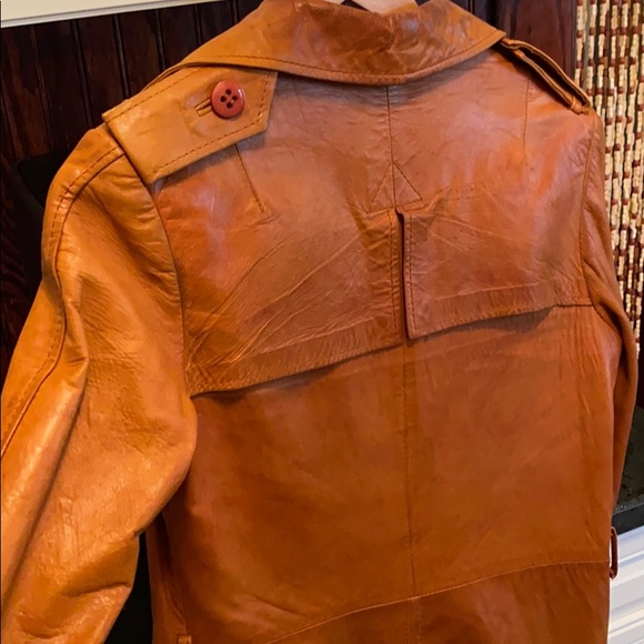 80’s leather trench coat - Picture 10 of 10